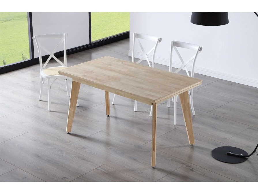 Salones Merkamueble | Mesa Comedor Fija Madera De 150 Cm Color Roble Nordish