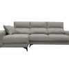 Sof S Merkamueble | Chaise Longue Reversible Con Asientos Deslizantes De Carro Tapizado Gris