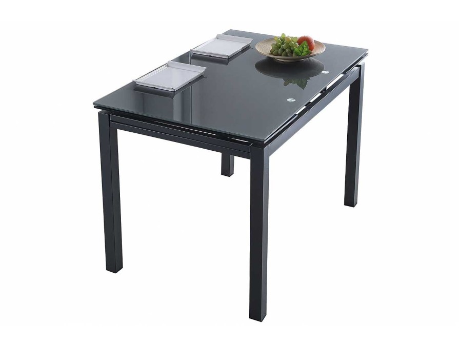 Salones Merkamueble | Mesa Comedor Extensible De 110 Cm Color Gris