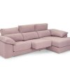 Sof S Merkamueble | Chaise Longue Con Asientos Deslizantes Tapizado Rosa