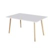 Salones Merkamueble | Mesa De Comedor Extensible De 140 Color Blanco-Haya