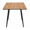 Salones Merkamueble | Mesa Comedor Extensible De 140 Cm Color Roble-Negro