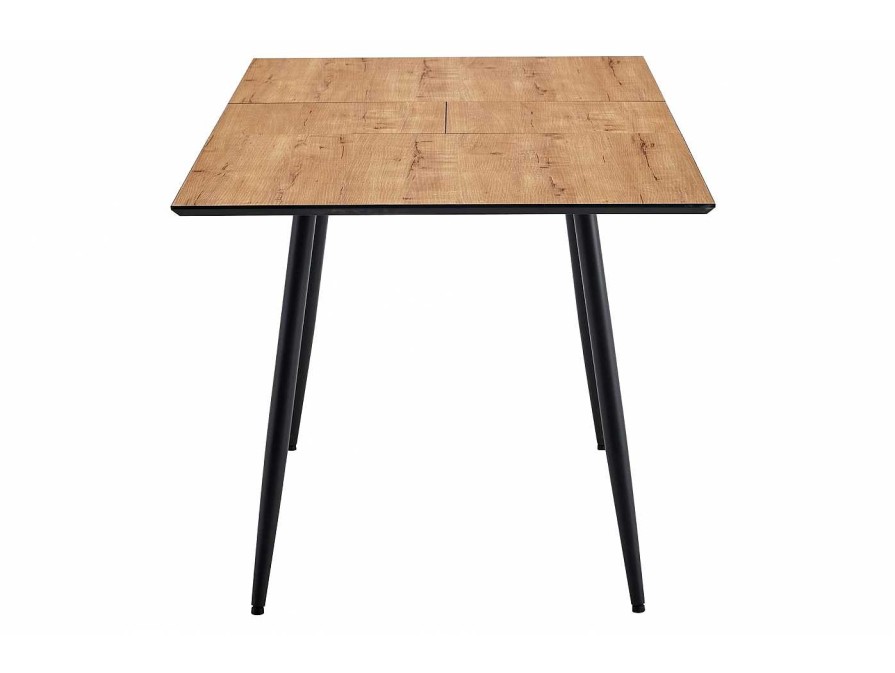 Salones Merkamueble | Mesa Comedor Extensible De 140 Cm Color Roble-Negro