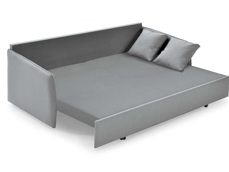 Sof S Merkamueble | Sof Cama Con Sistema De Apertura Extensible Tapizado Plata