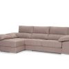 Sof S Merkamueble | Chaise Longue Con Asientos Deslizantes Tapizado Beige