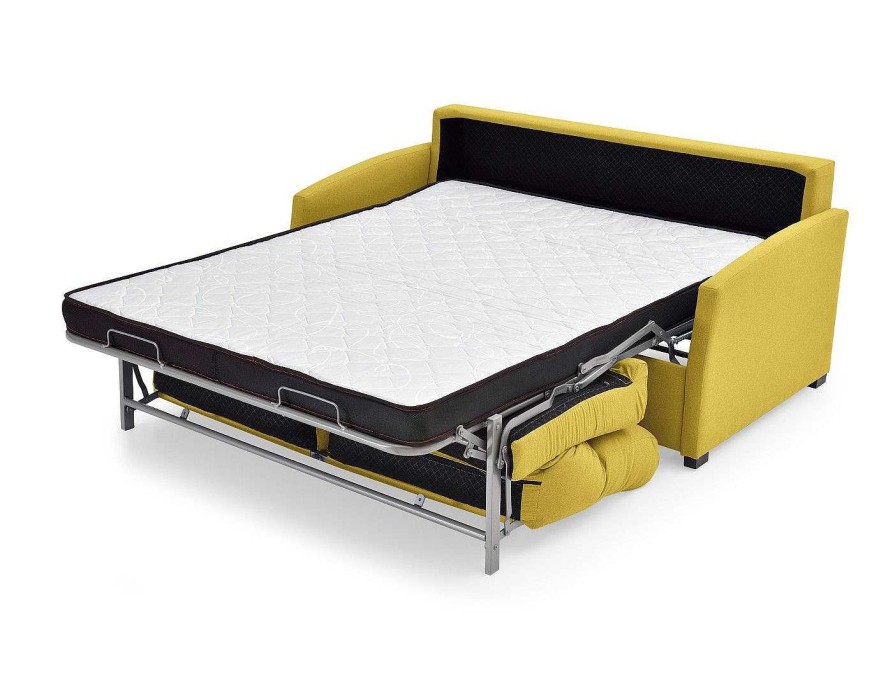 Sof S Merkamueble | Sof Cama Sistema De Apertura Italiano Tapizado Amarillo