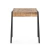 Salones Merkamueble | Mesa Rinc N Madera Mango De 51 Cm Color Natural-Negro