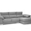 Sof S Merkamueble | Chaise Longue Con Asientos Deslizantes Tapizado Gris