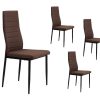 Salones Merkamueble | Pack 4 Sillas Comedor Tex Color Chocolate