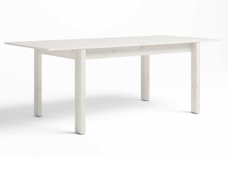 Salones Merkamueble | Mesa De Comedor Extensible De 140 Cm Color Blanco Nordic