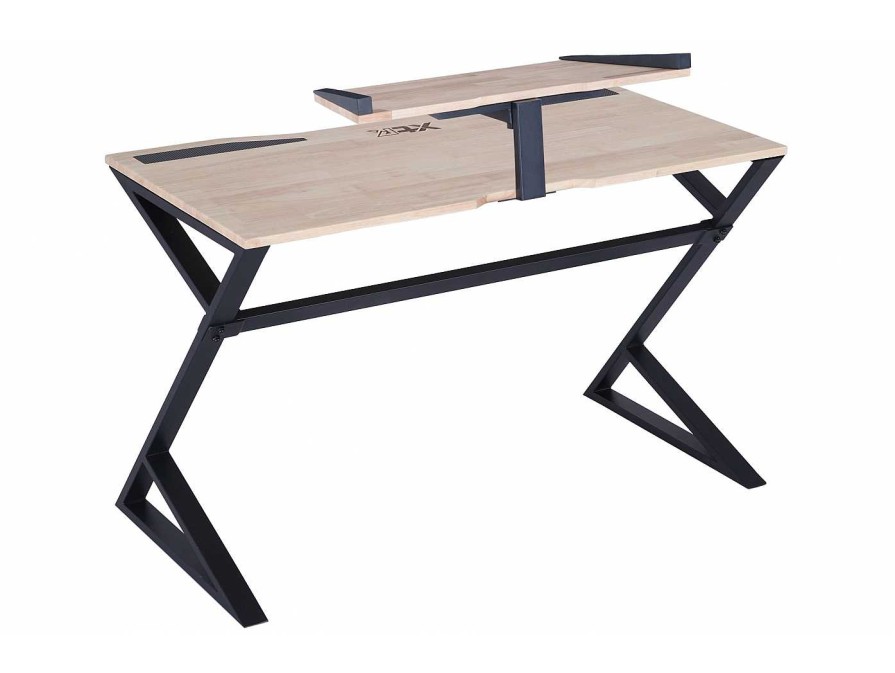 Juveniles Merkamueble | Mesa Gamer Color Roble Nordish-Negro