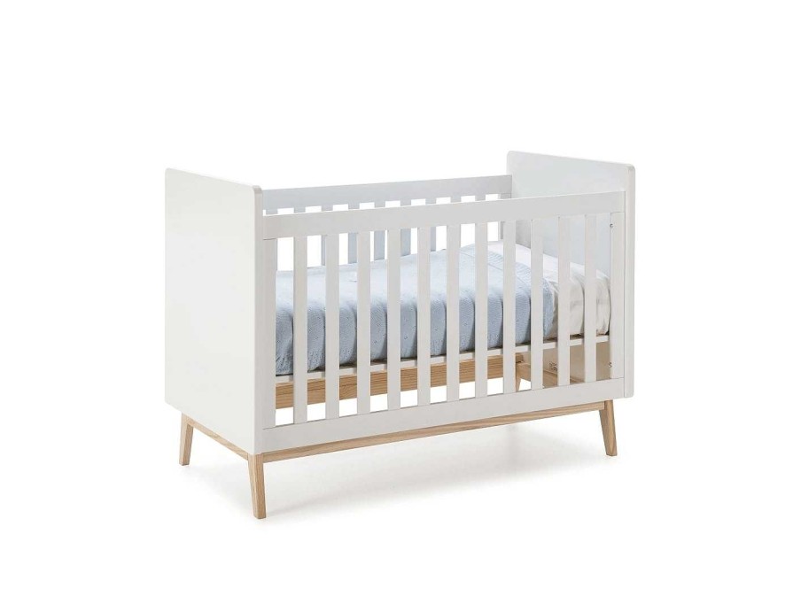 Juveniles Merkamueble | Cuna 120 X60 Color Blanca-Cera Blanca