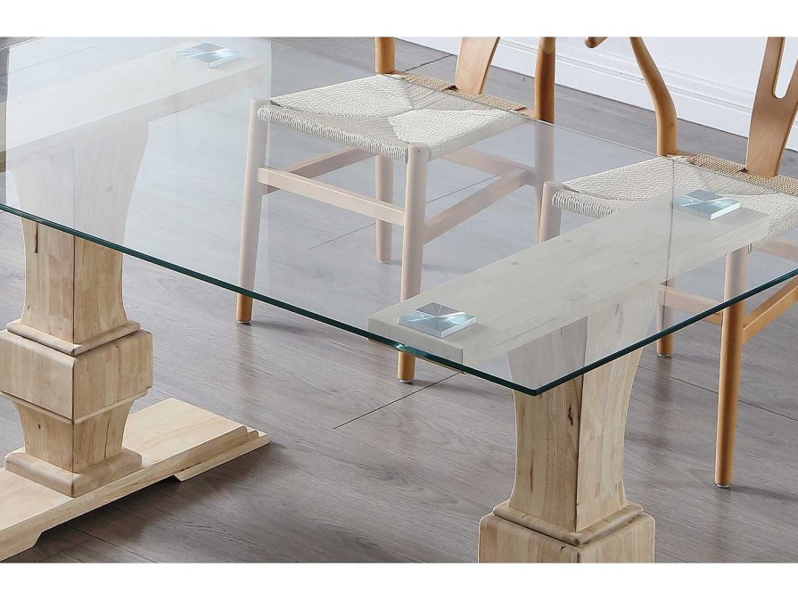 Salones Merkamueble | Mesa Comedor Cristal Color Nordish