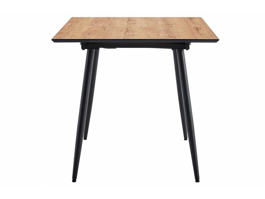 Salones Merkamueble | Mesa Comedor Extensible De 140 Cm Color Roble-Negro