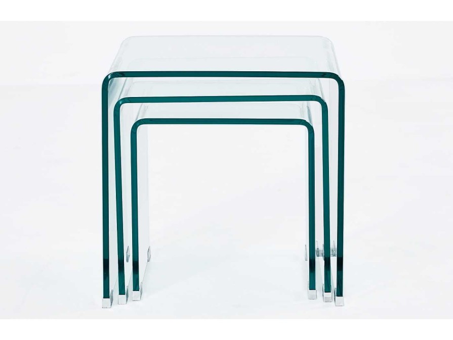 Salones Merkamueble | Mesa Rinc N Glass Cristal Transparente