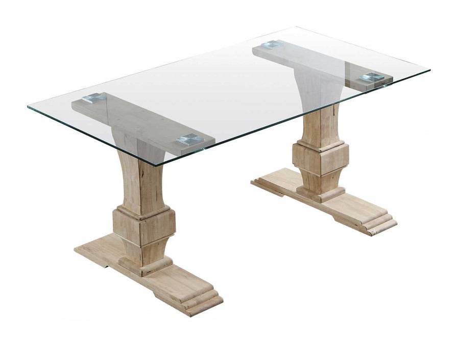 Salones Merkamueble | Mesa Comedor Cristal Color Nordish