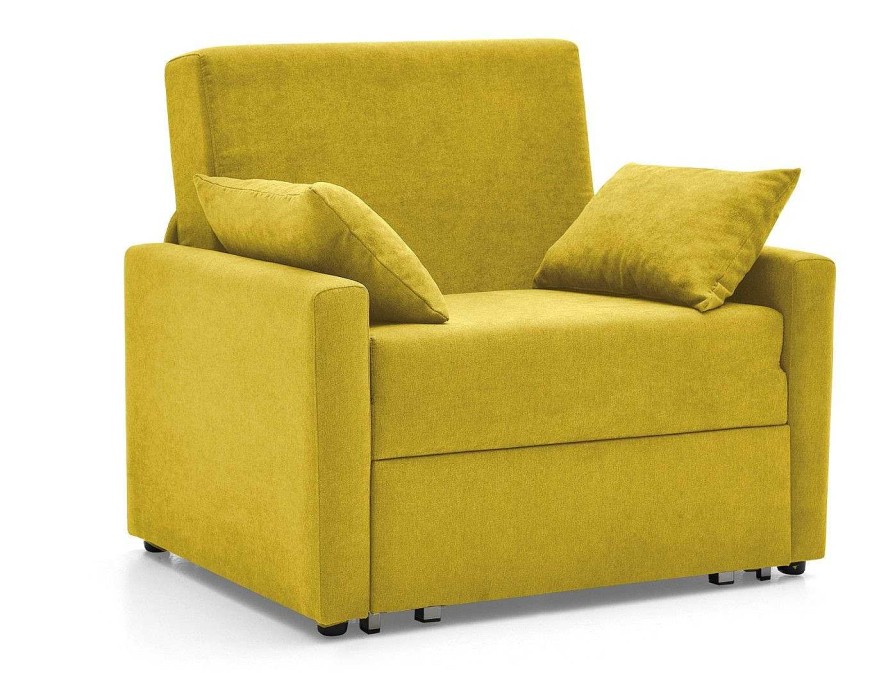 Sof S Merkamueble | Sill N Cama Sistema De Apertura Extensible Tapizado Amarillo