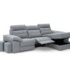 Sof S Merkamueble | Chaise Longue El Ctrica Tapizado Gris Oscuro