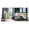 Dormitorios Merkamueble | Composici N Dormitorio Cama, 2 Mesitas Y Sinfornier Color Arios-Lacado Blanco-Essence