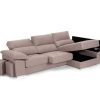 Sof S Merkamueble | Chaise Longue Con Asientos Deslizantes Tapizado Beige