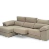 Sof S Merkamueble | Chaise Longue Con Asientos Deslizantes Tapizado Beige