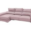 Sof S Merkamueble | Chaise Longue Izquierdo Con Asientos Deslizantes Tapizado Rosa