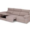 Sof S Merkamueble | Chaise Longue Con Asientos Deslizantes Tapizado Beige