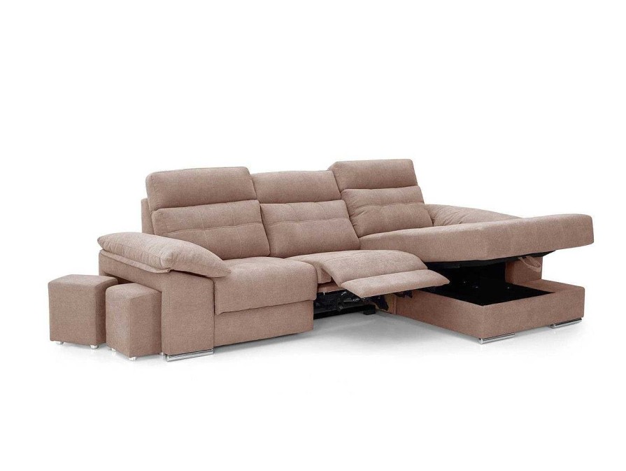 Sof S Merkamueble | Chaise Longue El Ctrica Tapizado Beige