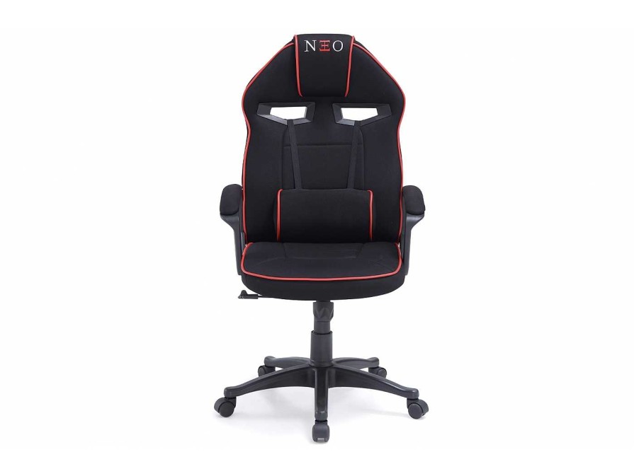 Juveniles Merkamueble | Sillon Gamer Regulable En Altura Color Negro-Rojo