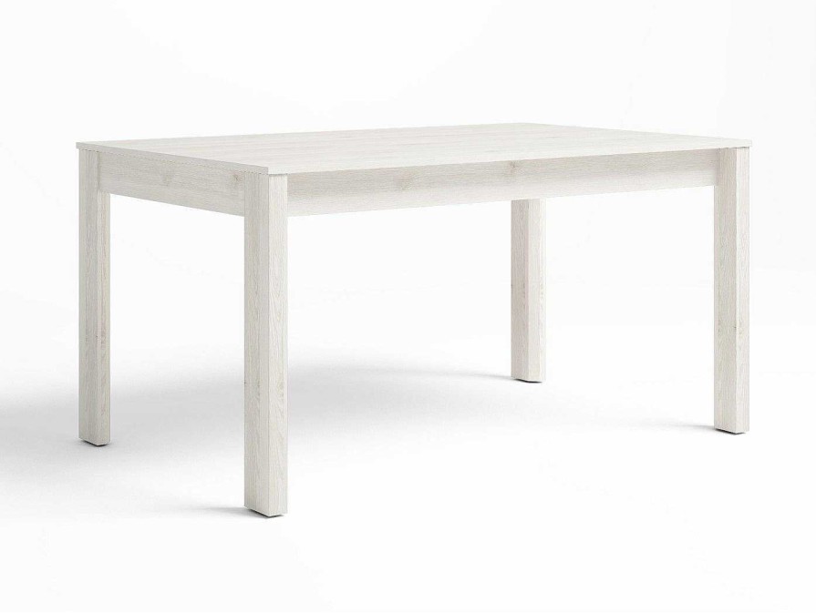 Salones Merkamueble | Mesa De Comedor Extensible De 140 Cm Color Blanco Nordic