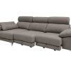 Sof S Merkamueble | Chaise Longue Izquierdo Con Asientos Deslizantes De Carro Tapizado Gris