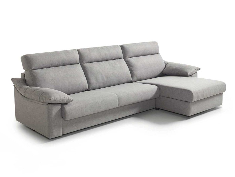 Sof S Merkamueble | Chaise Longue Cama Con Arc N Tapizado Gris