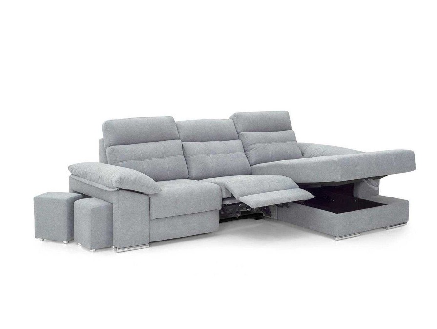 Sof S Merkamueble | Chaise Longue El Ctrica Tapizado Gris