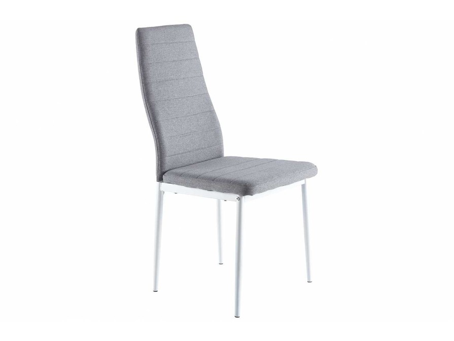 Salones Merkamueble | Pack 4 Sillas De Comedor Color Gris-Blanca