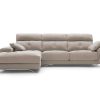 Sof S Merkamueble | Chaise Longue Con Asientos Deslizantes Tapizado Beige