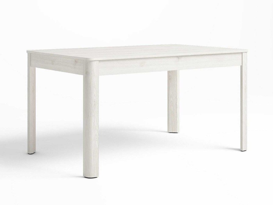 Salones Merkamueble | Mesa De Comedor Extensible De 140 Cm Color Blanco Polar