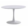 Salones Merkamueble | Mesa Comedor Redonda 110 Cm Blanco