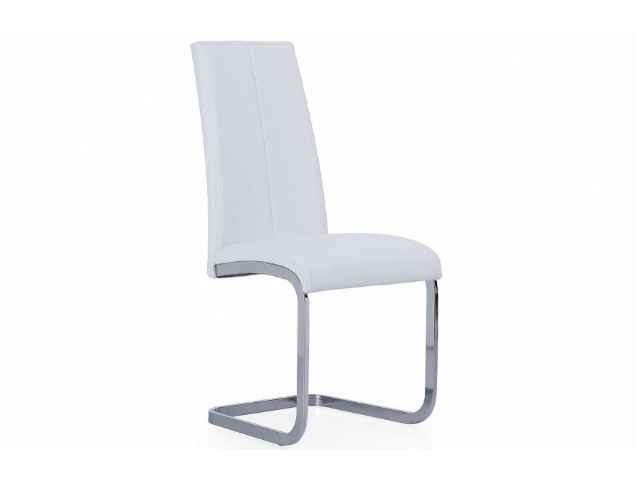 Salones Merkamueble | Pack 4 Sillas Comedor S Mil Piel Color Blanco