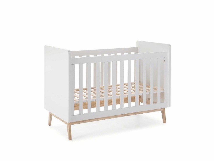 Juveniles Merkamueble | Cuna 120 X60 Color Blanca-Cera Blanca