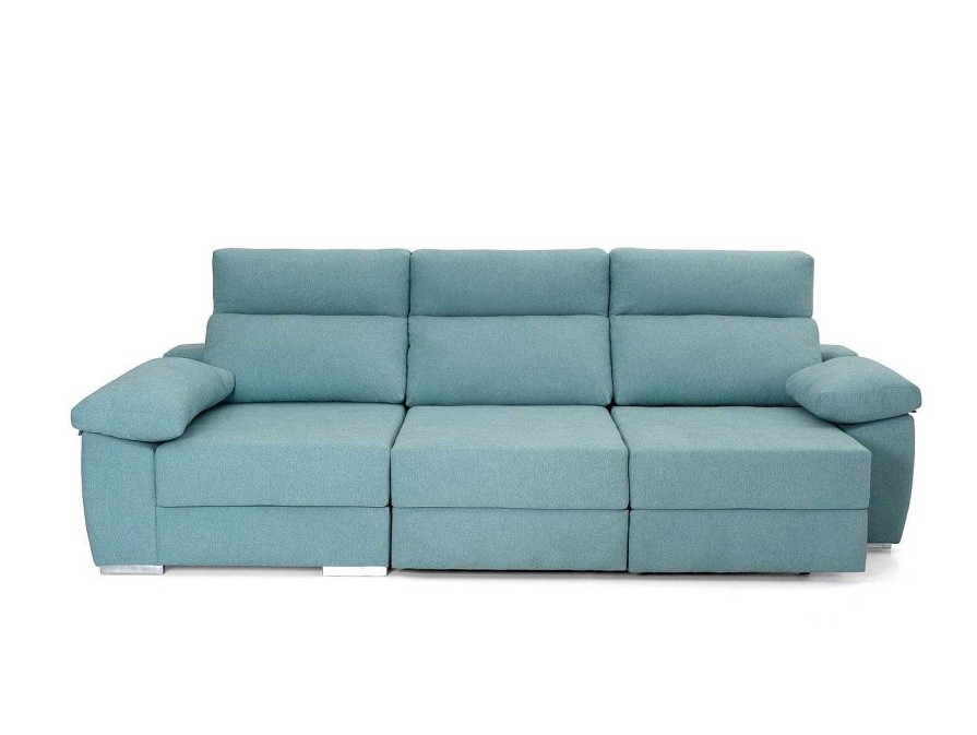 Sof S Merkamueble | Chaise Longue Con Asientos Deslizantes Tapizado Azul