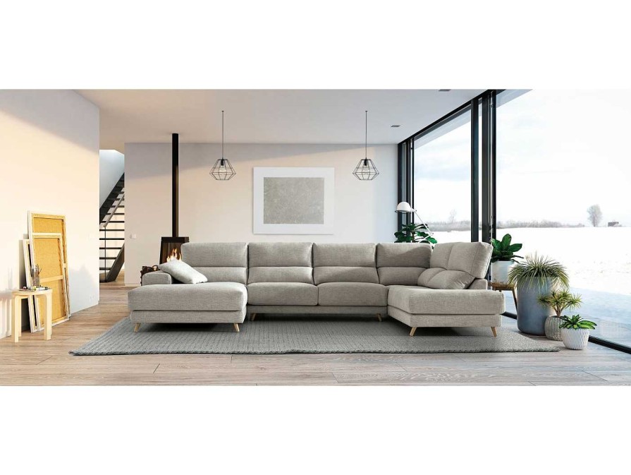 Sof S Merkamueble | Sof Esquinero Con Chaiselongue Color Gris